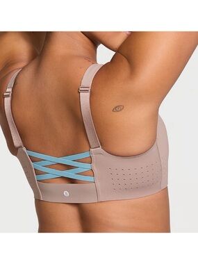 Victoria's Secret Sport Featherweight Max Front-Close Sports Bra Taupe